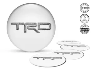 Toyota TRD Décalques Roues Amélioration Étiquettes Bombées